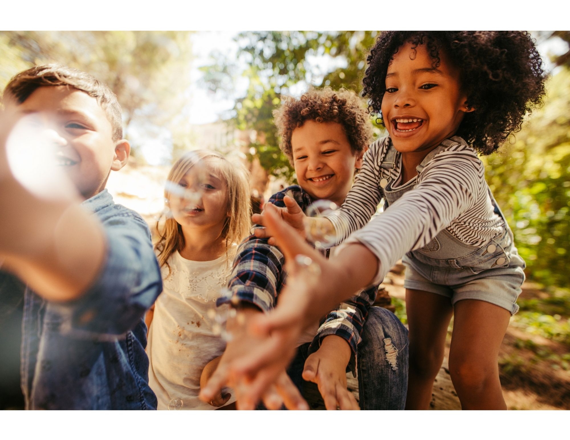 Children playing together outdoors